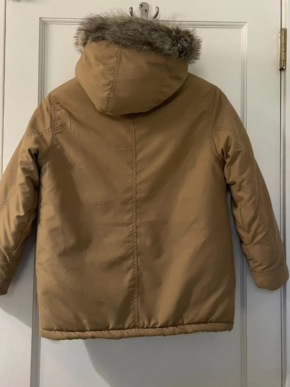Gymboree Full-Zip Parka Jacket, Size 7-8 Fleece Lined hooded